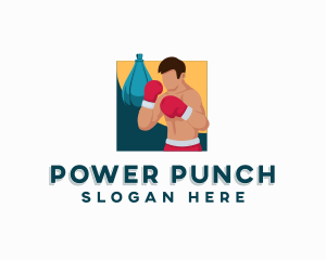 Sports Boxing Athlete logo design