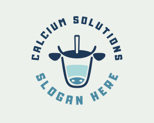 Cow Milk Dairy logo design