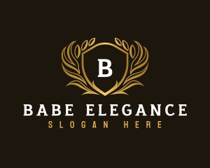 Elegant Crest Shield logo design