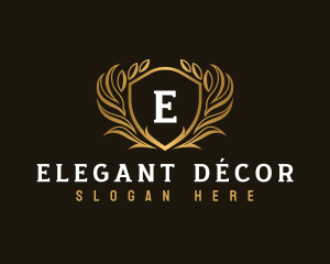 Elegant Crest Shield logo design