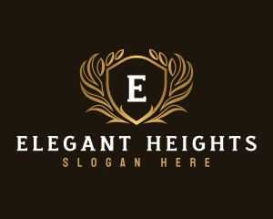 Elegant Crest Shield logo design