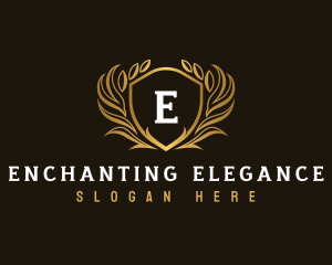 Elegant Crest Shield logo design