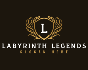 Elegant Crest Shield logo design