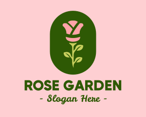 Rose Kimono Flower logo