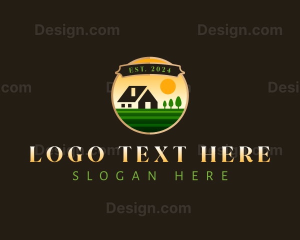 Garden Lawn Landscaping Logo