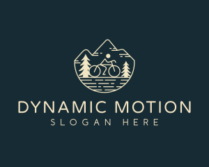 Cycling Mountain Bike Logo