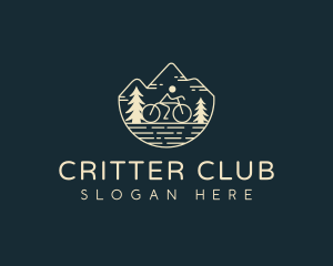 Cycling Mountain Bike logo design