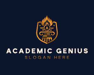 Torch Academy Learning logo design