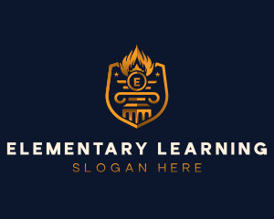 Torch Academy Learning logo design