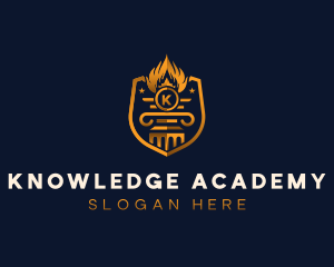 Torch Academy Learning logo design