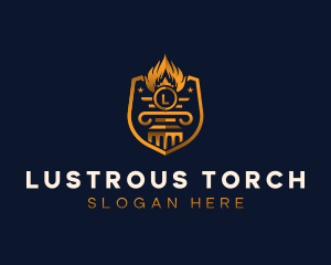 Torch Academy Learning logo design