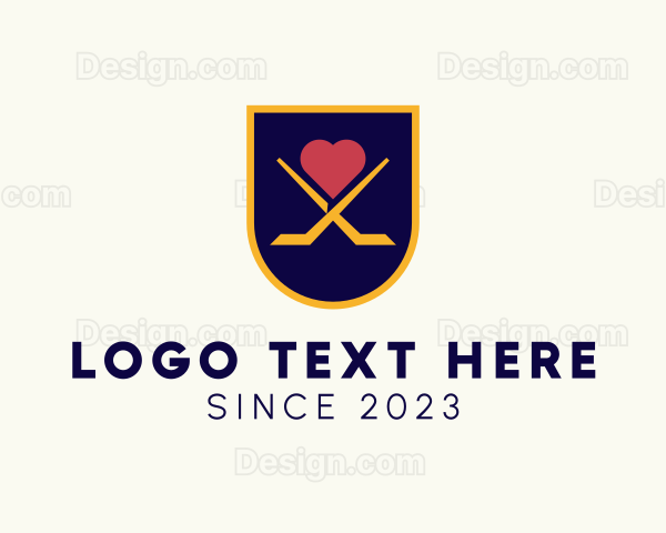Hockey Team Banner Logo