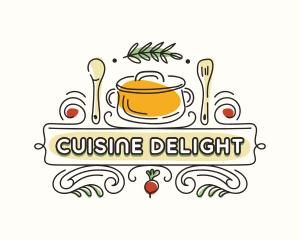 Cafeteria Restaurant Cook logo design