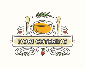 Cafeteria Restaurant Cook logo design