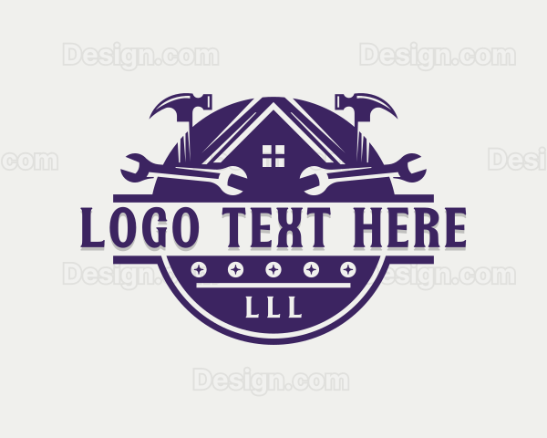 Handyman Hammer Wrench Logo