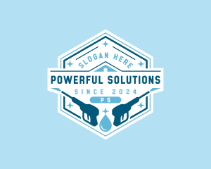 Pressure Washer Sanitation logo design