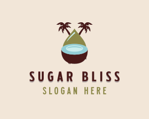 Tropical Organic Coconut  logo design