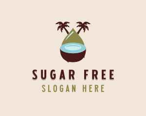 Tropical Organic Coconut  logo design