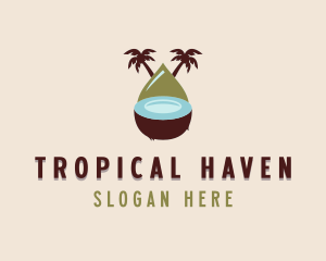 Tropical Organic Coconut  logo design