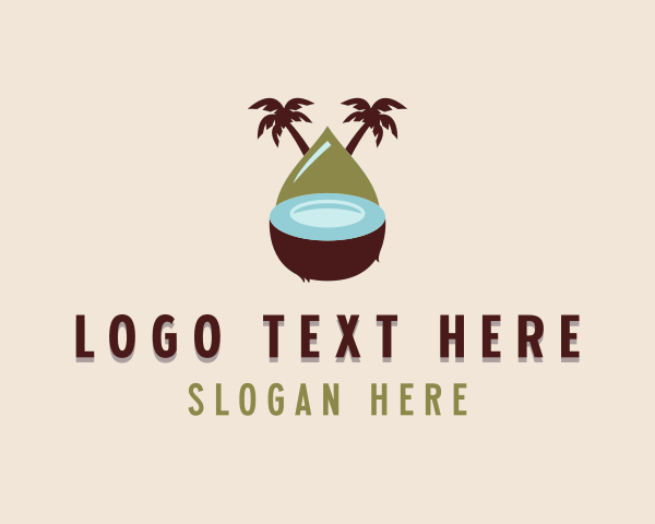 Coconut Tree logo example 1