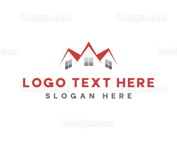 Residential House Roofing Logo