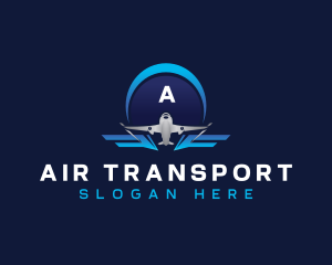 Airplane Travel Logistics logo design