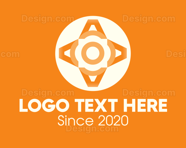 Orange Elegant Pattern Logo