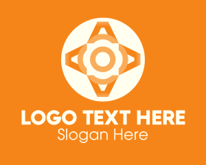 Orange Elegant Pattern Logo