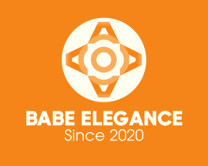 Orange Elegant Pattern logo design