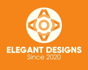 Orange Elegant Pattern logo design