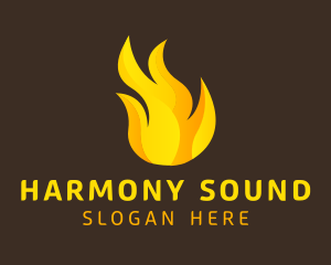 Hot Flaming Fuel  Logo