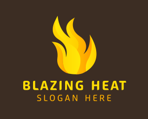 Hot Flaming Fuel  logo design