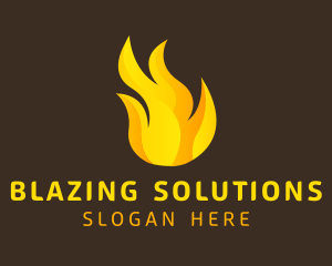 Hot Flaming Fuel  logo design