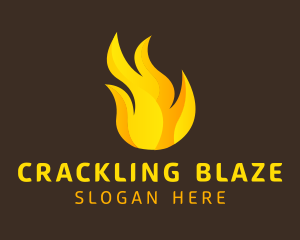 Hot Flaming Fuel  logo design