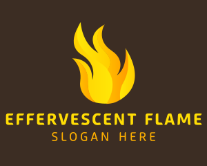 Hot Flaming Fuel  logo design