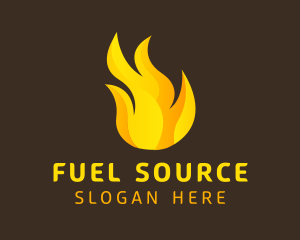 Hot Flaming Fuel  logo design