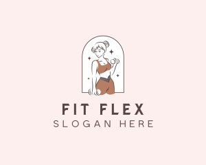 Woman Fitness Gym logo design