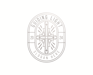 Holy Chapel Cross logo design