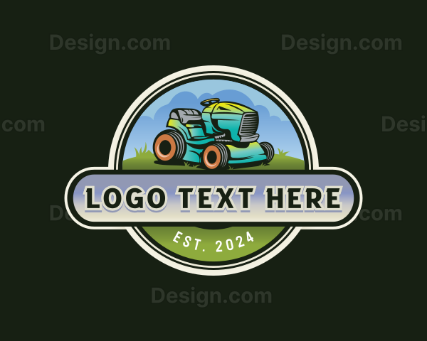 Yard Lawn Mower Logo