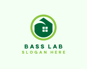 Green Eco House logo design