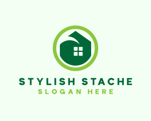 Green Eco House logo design