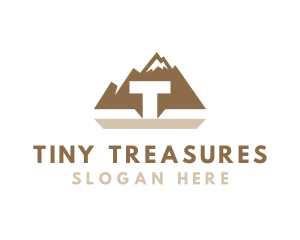 Mountain Outdoors Letter T logo design