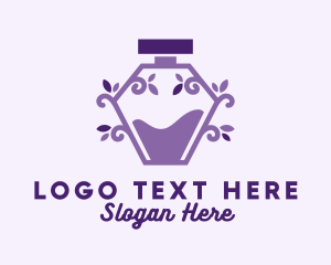 Lavender Perfume Bottle Logo