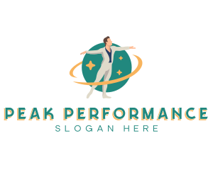 Male Dance Performer logo design