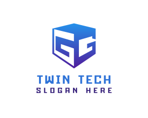 Cyber Tech Cube Letter G logo