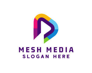 Media Player Button logo design