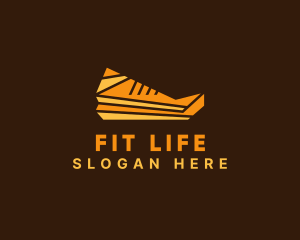 Geometric Sneaker Shoe logo