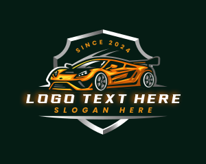 Racing Car Automotive Logo