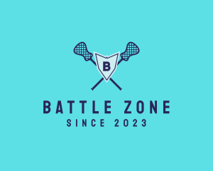 Lacrosse Shield Sports logo design