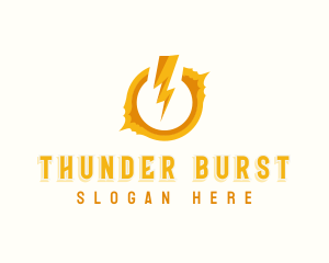 Electric Bolt Thunder logo design